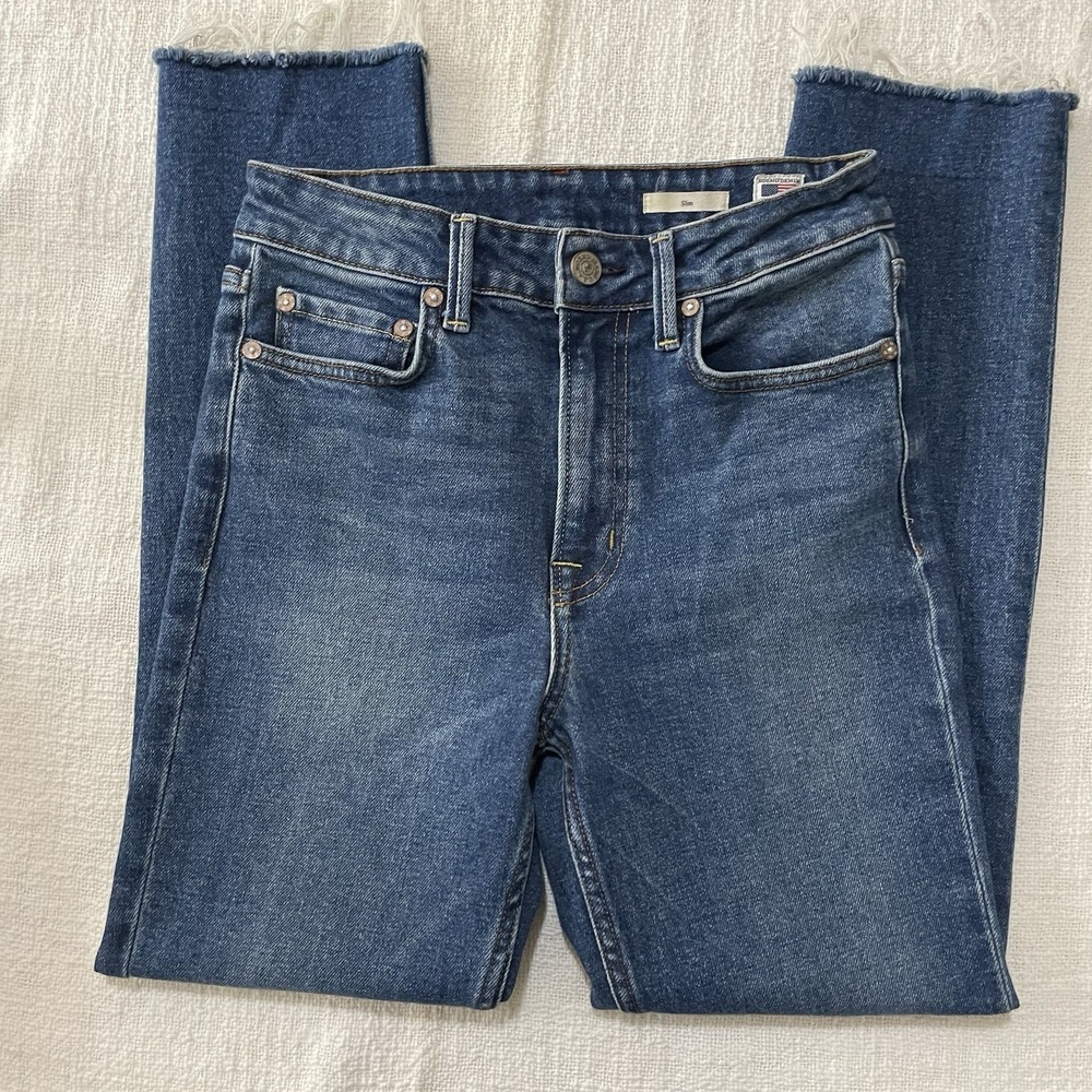 NOEND Skinny Leg High Rise Medium Wash Blue Denim Jeans Women's‎ 26 Classic EUC